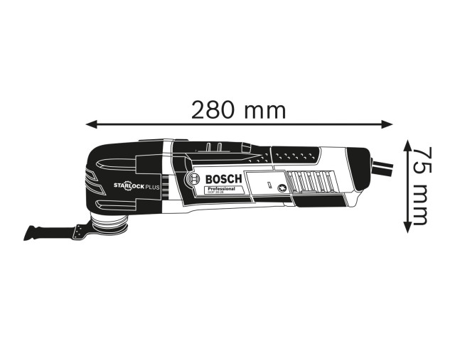 Multifunkcijsko orodje Bosch GOP 30-28, 300W, 1,4°, 1.5kg, 0601237000